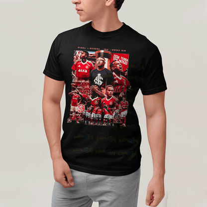 Camiseta Algodão Unissex T shirt-Camiseta Time de Futebol Internacional Colorado-branco