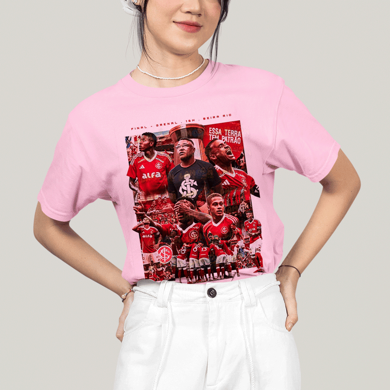 Camiseta Algodão Unissex T shirt-Camiseta Time de Futebol Internacional Colorado-branco