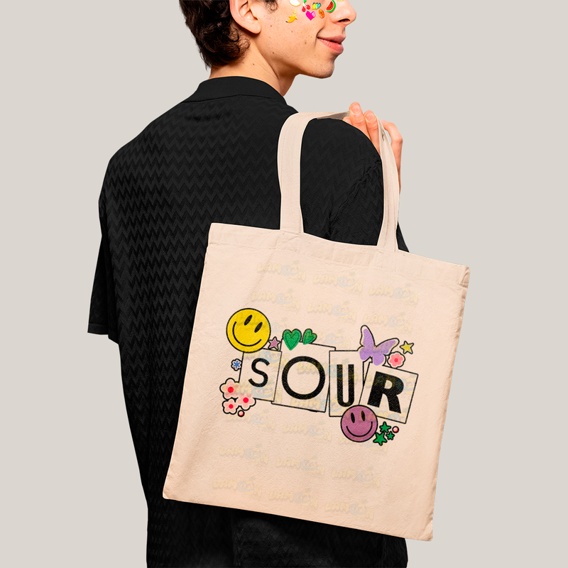 Sacola Ecobag Bolsa 38X40 Algodão Olivia Rodrigo Sour