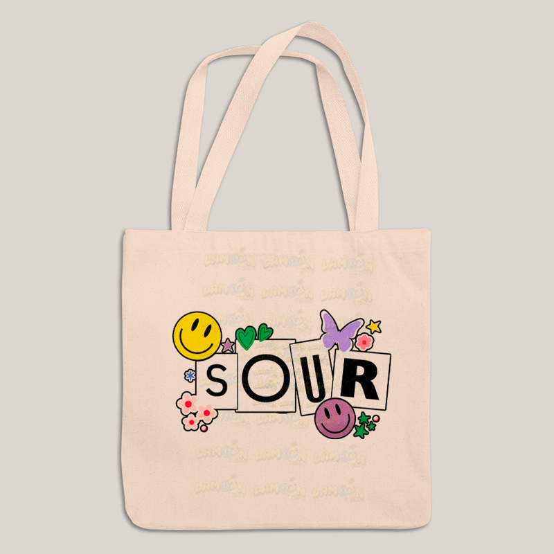 Sacola Ecobag Bolsa 38X40 Algodão Olivia Rodrigo Sour