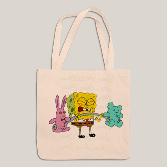 Sacola Ecobag Bolsa 38X40 Algodão Academia Muscle Bob Esponja