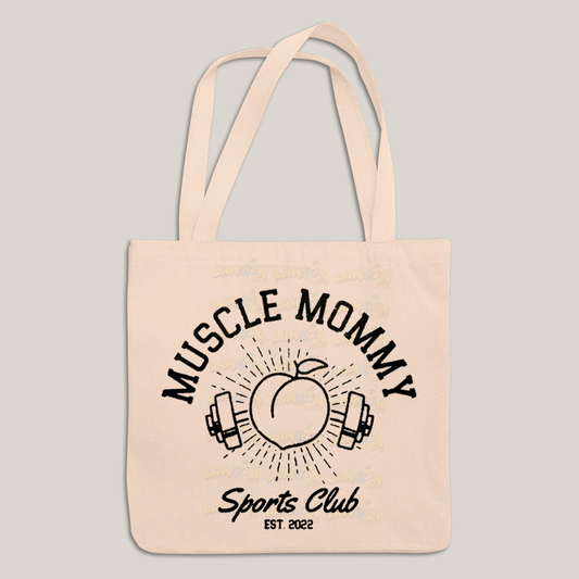 Sacola Ecobag Bolsa 38X40 Algodão Academia Muscle Mommy Sports Club
