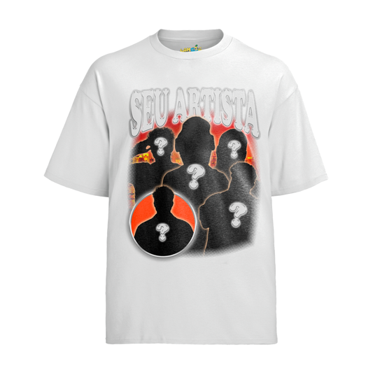 Camiseta Algodão Unissex Personalizado Seu Artista
