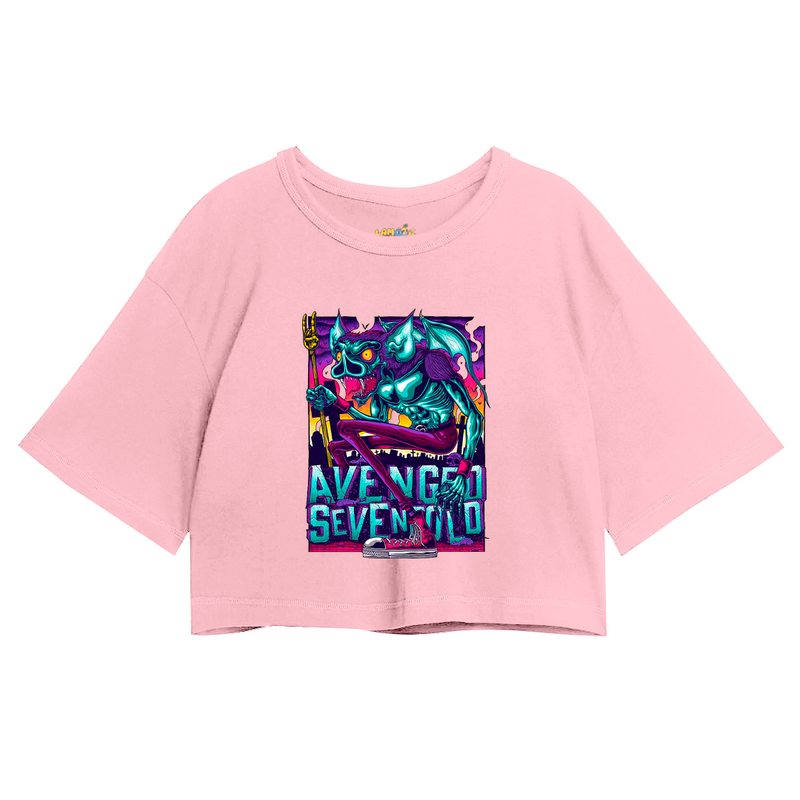 Cropped Oversized Avenged Seven Fold Morcego