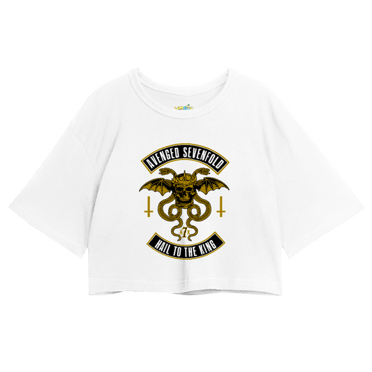 Cropped Oversized Avenged Seven Fold Hail To The King