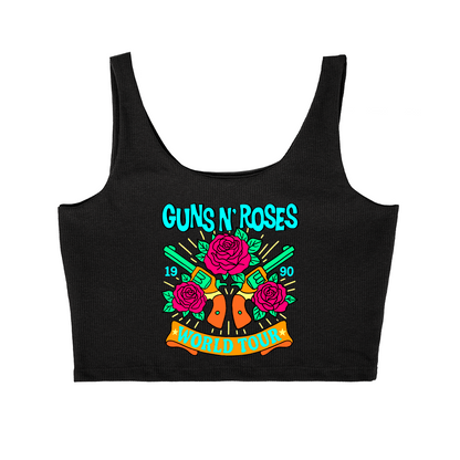 Cropped Cavado Roses Banda World Tour 1990