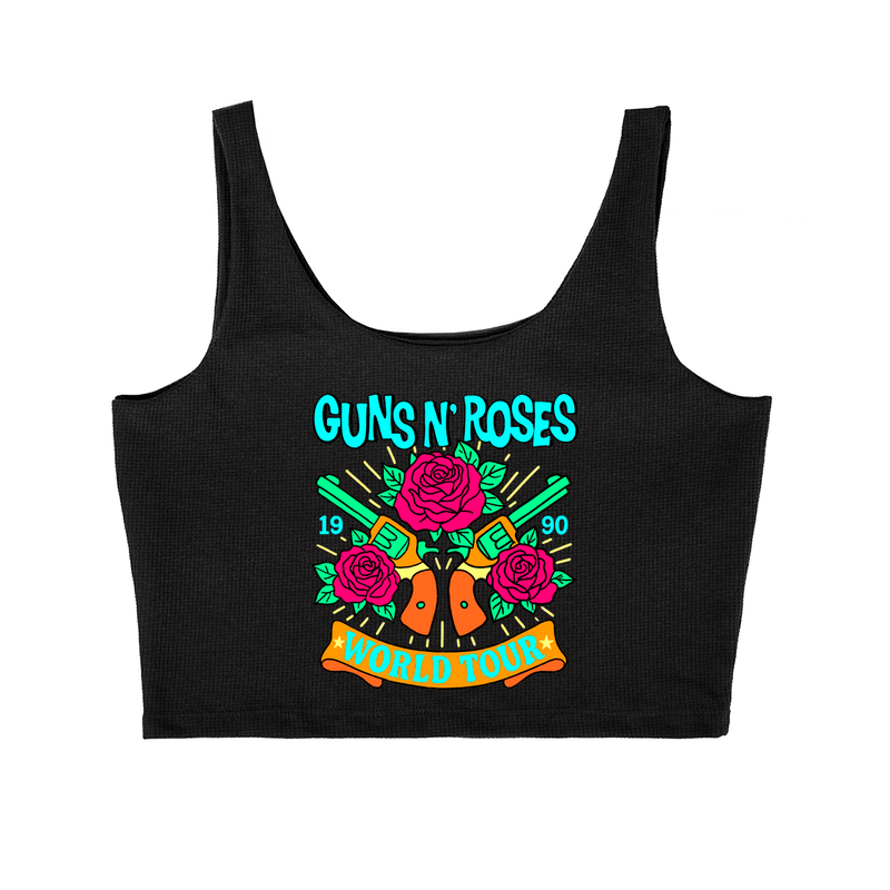 Cropped Cavado Roses Banda World Tour 1990