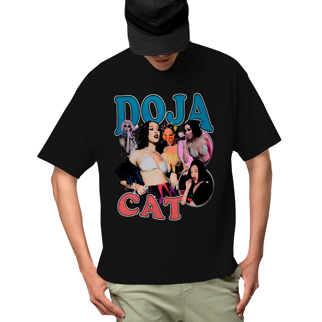 Camiseta Algodão Doja Cat Graphic Vintage