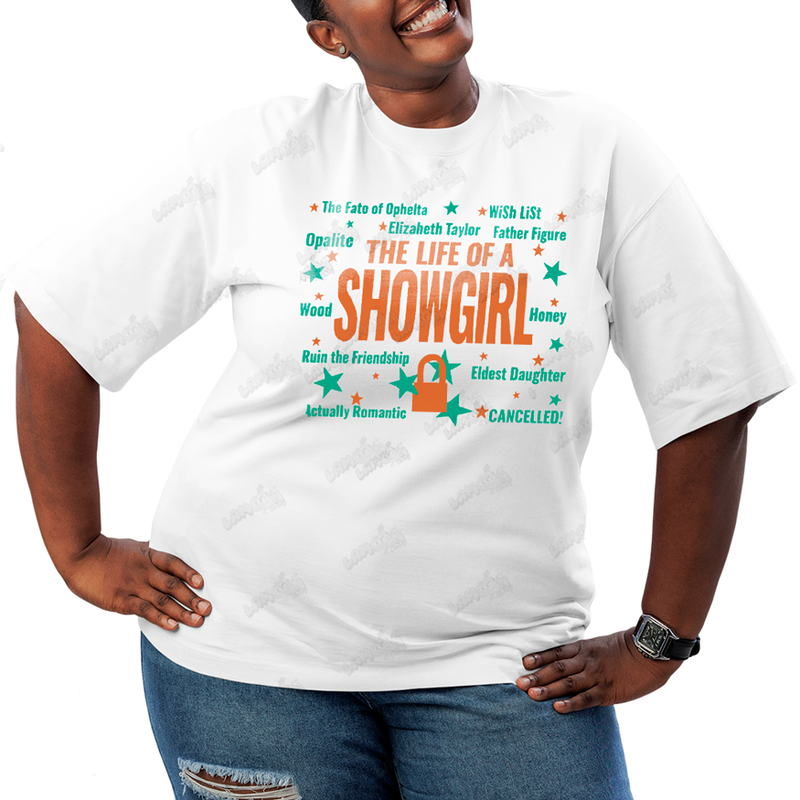 Camiseta Plus Size Algodão Taylor Swift The Life of a Showgirl