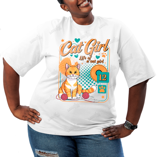 Camiseta Plus Size Algodão Taylor Swift Cat Girl 12