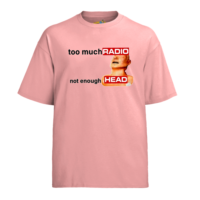 Camiseta Algodão Too Much Radio Not Enough Head