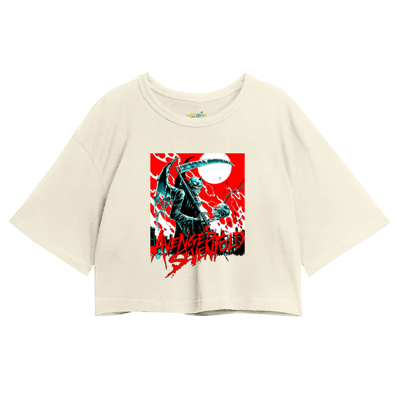 Cropped Oversized Avenged Seven Fold Caveira Error