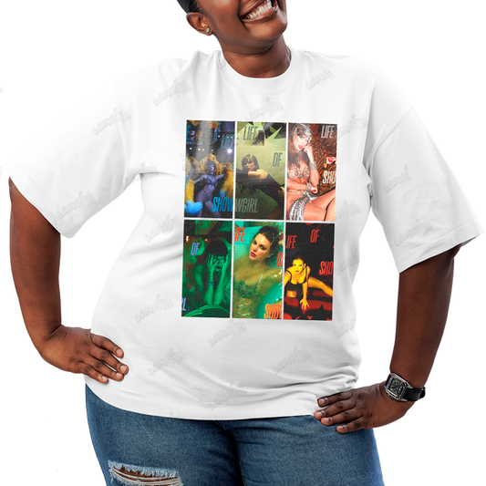 Camiseta Plus Size Algodão Taylor Swift Life of Showgirl