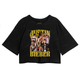Cropped Oversized Algodão Justin Bieber Yellow
