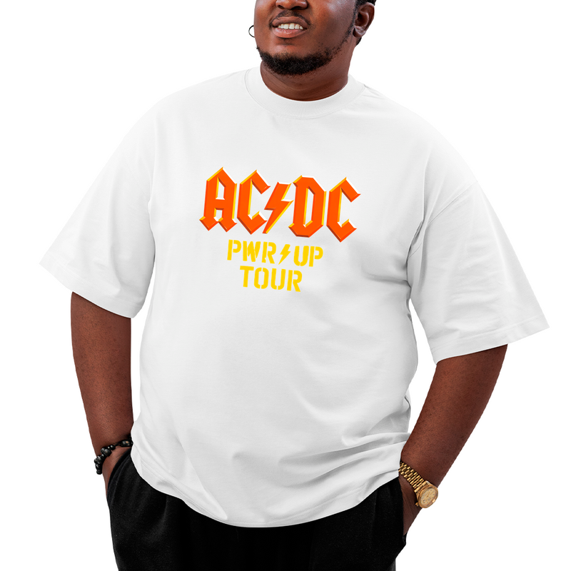 Camiseta Plus Size AC PWR World Tour 2026 Datas