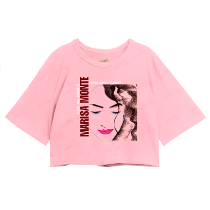 Cropped Oversized Algodão Marisa Monte