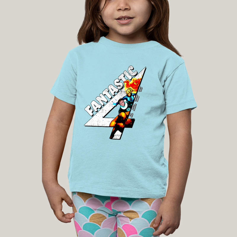 Camiseta Infantil Algodão Unissex T shirt Quarteto Fantástico Fantastic 4