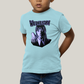 Camiseta Infantil Algodão Unissex T shirt Wandinha Roxo Wednesday