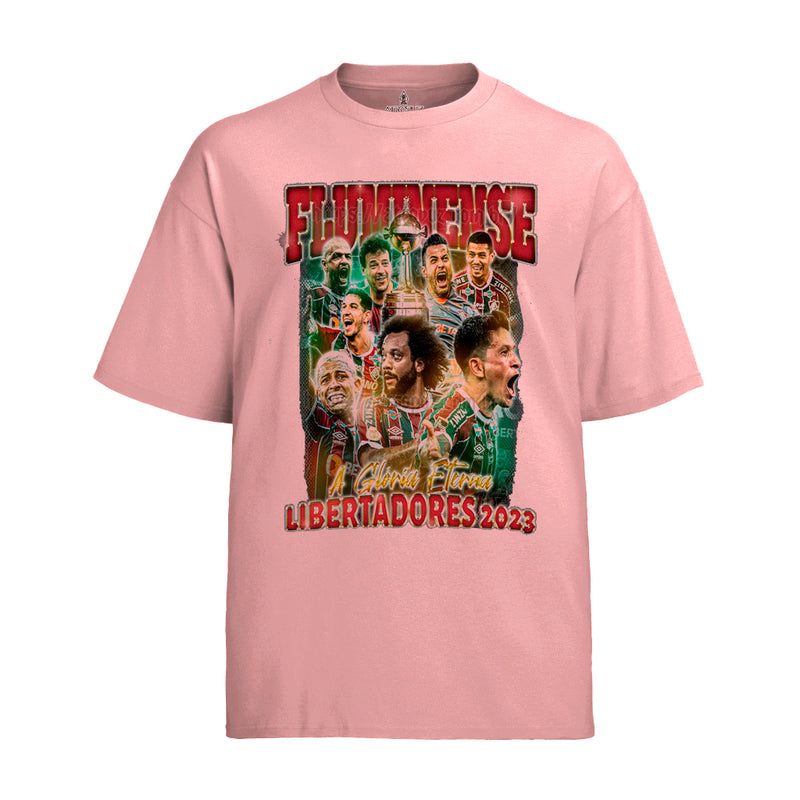 Camiseta Algodão Unissex Tshirt Fluminense A Glória Eterna Libertadores 2023