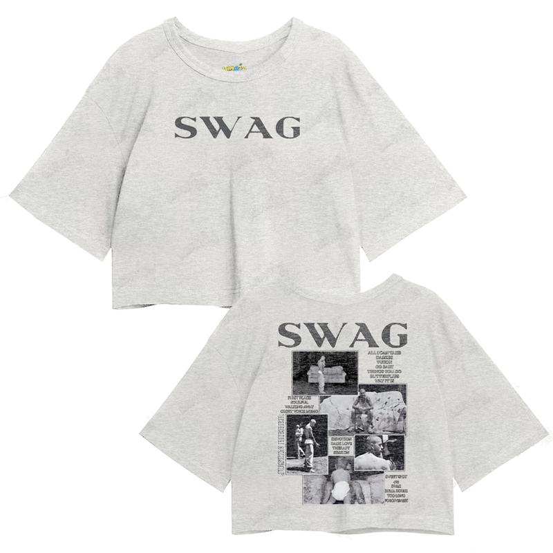 Cropped Oversized Algodão Justin Bieber Swag Album FC