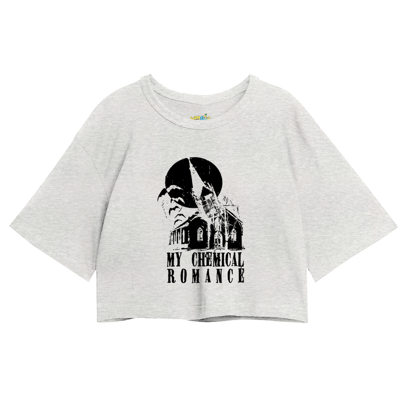 Cropped Oversized My Chemical Romance Church
