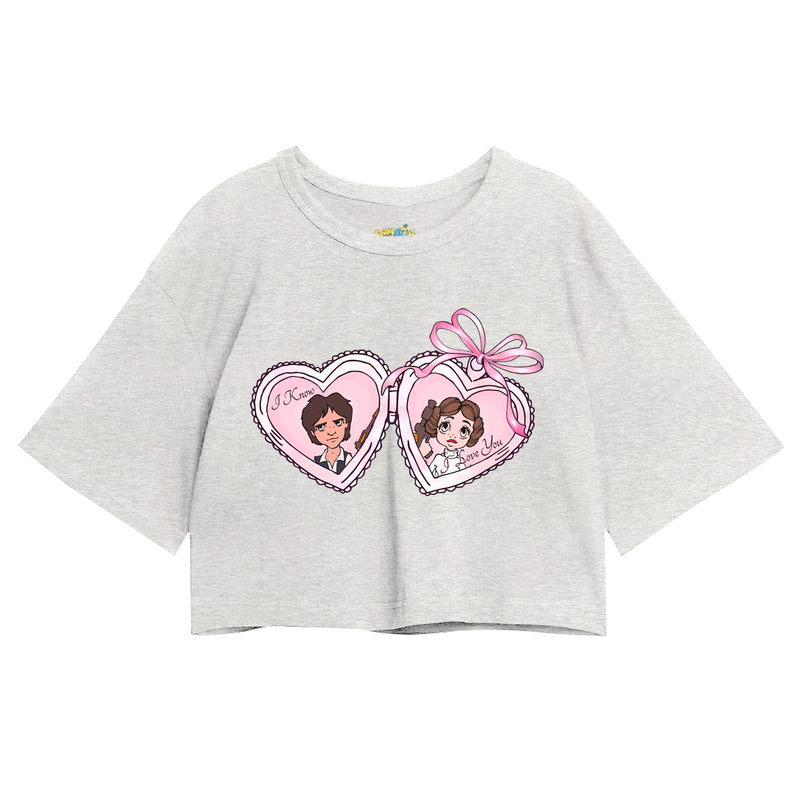 Cropped Oversized Casal Star Princesa Leia e Han Solo