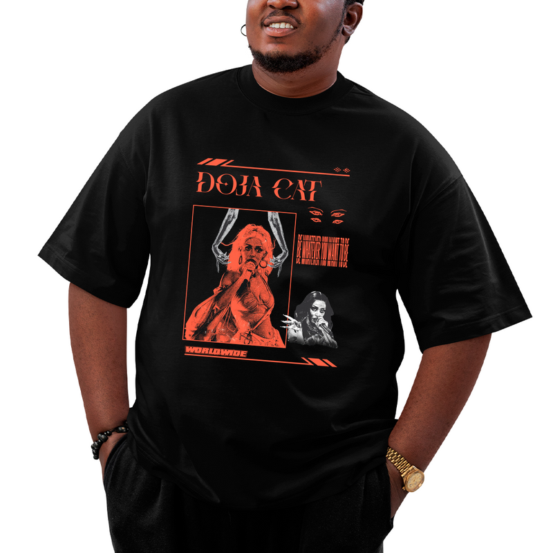 Camiseta Plus Size Doja Cat Be Whatever You Want To Be