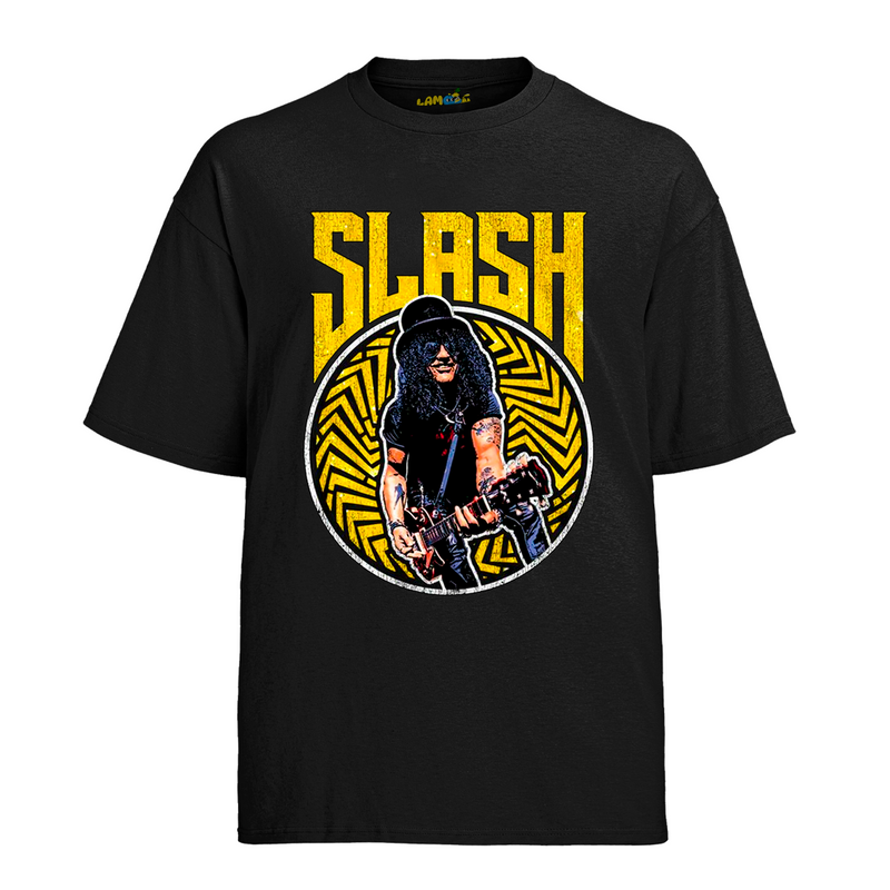 Camiseta Algodão Roses Banda Slash Vintage