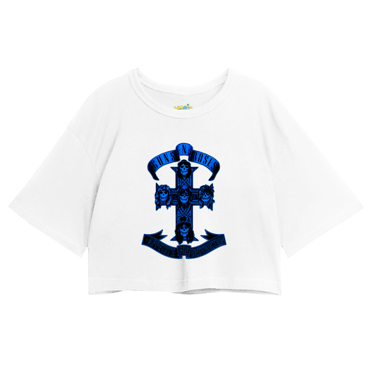 Cropped Oversized Roses Banda Appetite For Destruction