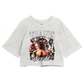 Cropped Oversized Algodão T shirt Travis Scott Prateado