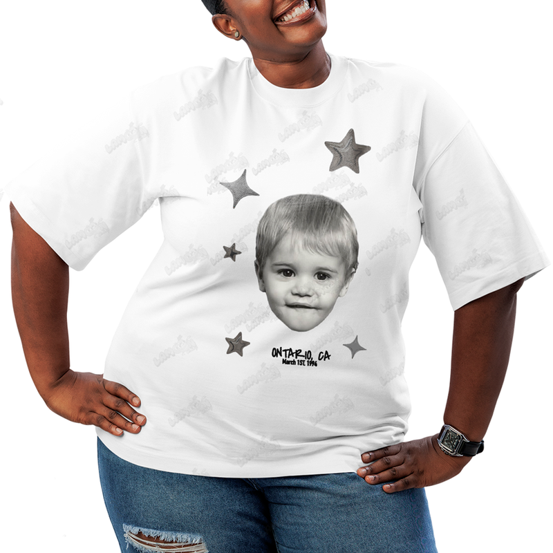Camiseta Plus Size Algodão Justin Bieber Ontario Stars