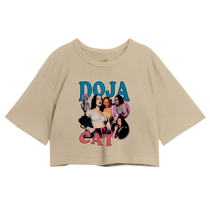 Cropped Oversized Doja Cat Graphic Vintage