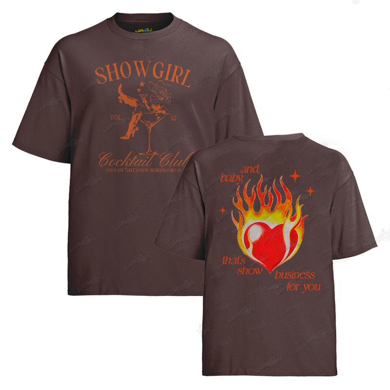 Camiseta Algodão Taylor Swift Showgirl Fire FC