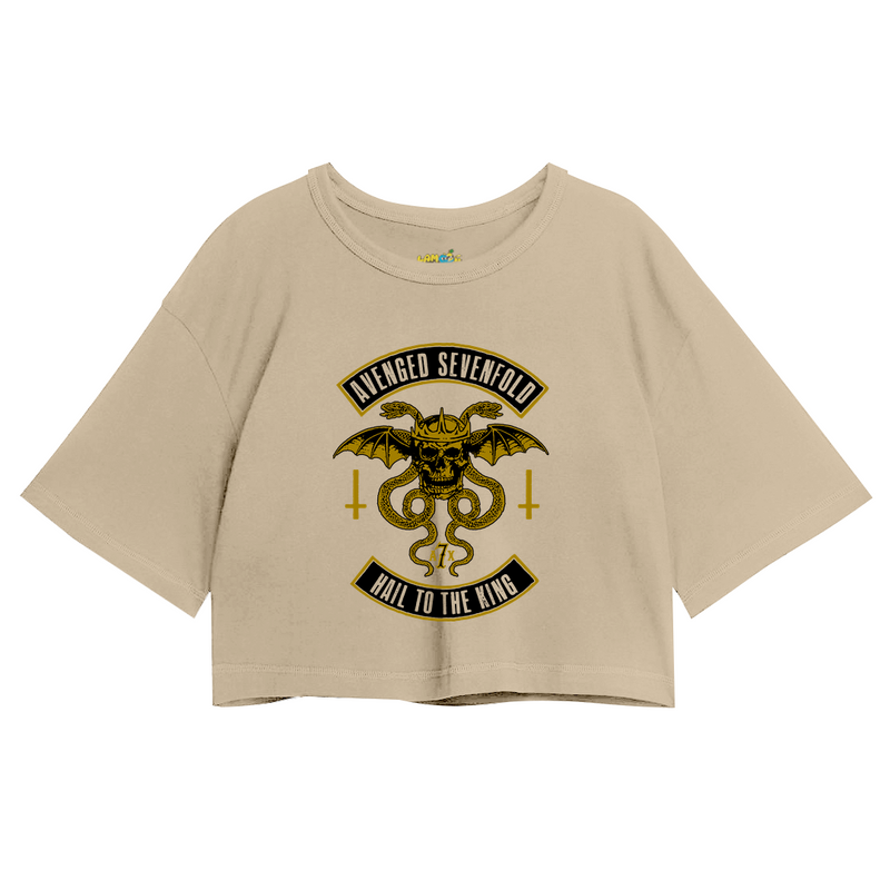 Cropped Oversized Avenged Seven Fold Hail To The King