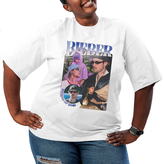Camiseta Plus Size Algodão Justin Bieber Prince Of Pop