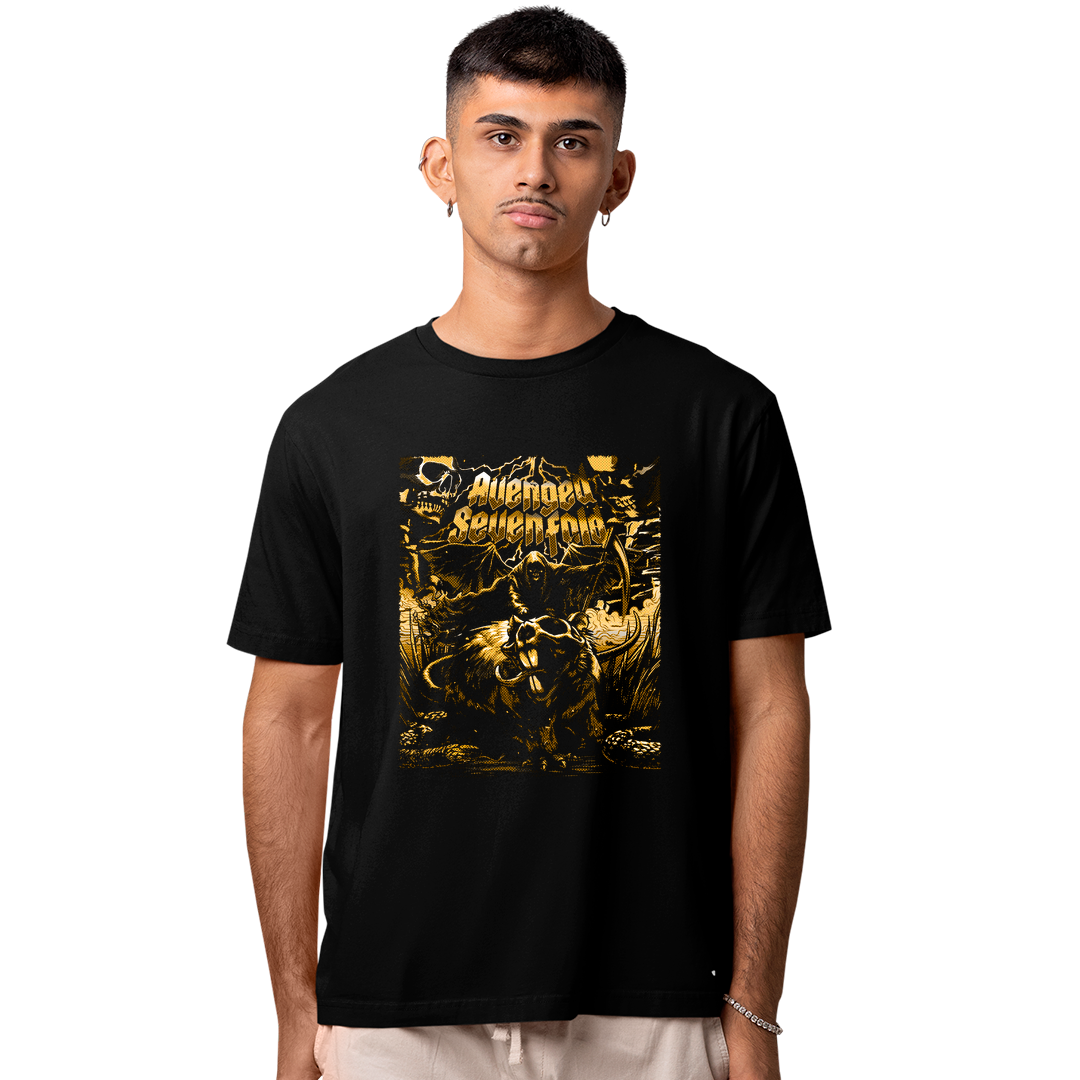 Camiseta Algodão Avenged Seven Fold Cavaleiro FC