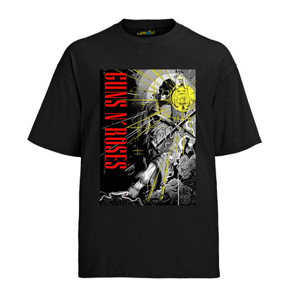 Camiseta Algodão Roses Banda Caveira