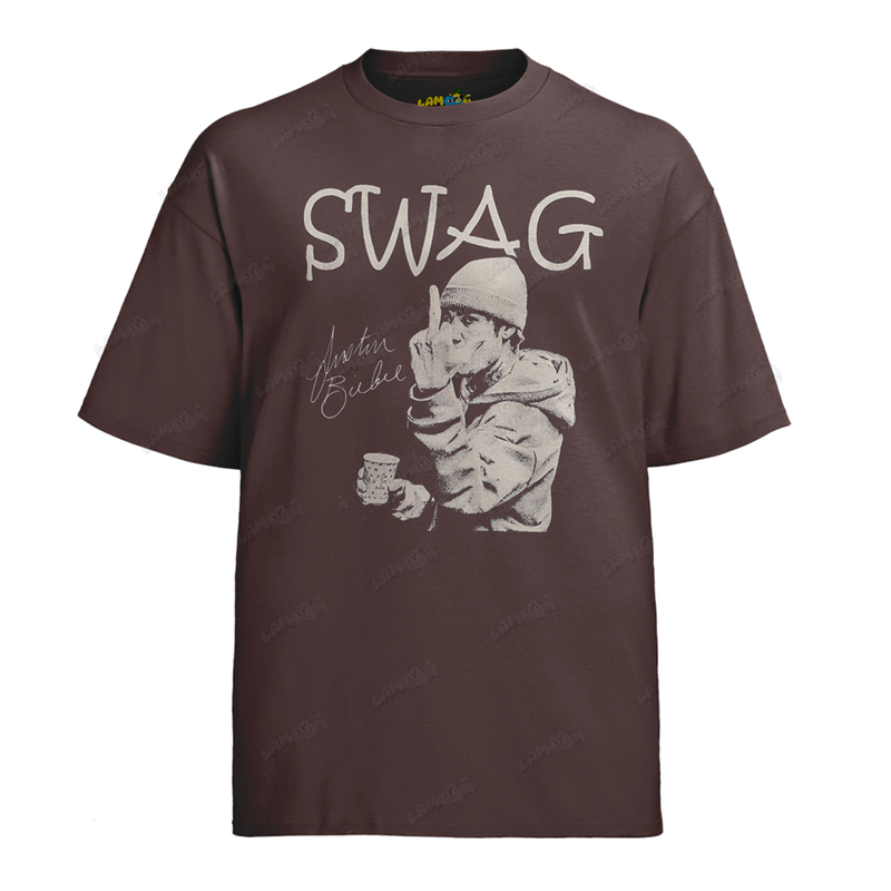Camiseta Algodão Justin Bieber Swag Dedo do Meio