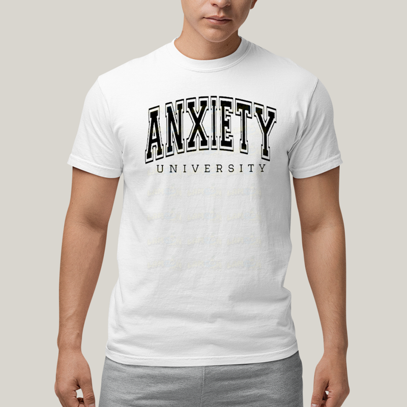 Camiseta Algodão Unissex T shirt Universidade da Ansiedade