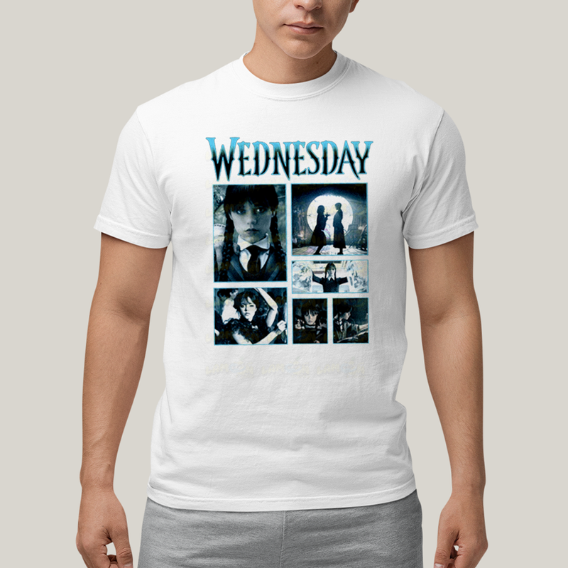 Camiseta Algodão Unissex T shirt Wandinha Wednesday 1