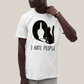 Camiseta Algodão Unissex T shirt Gato I Hate People