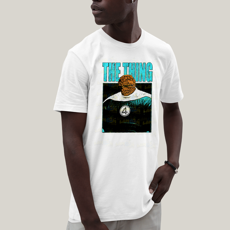 Camiseta Algodão Unissex T shirt Quarteto Fantástico Primeiros Passos The Thing O Coisa