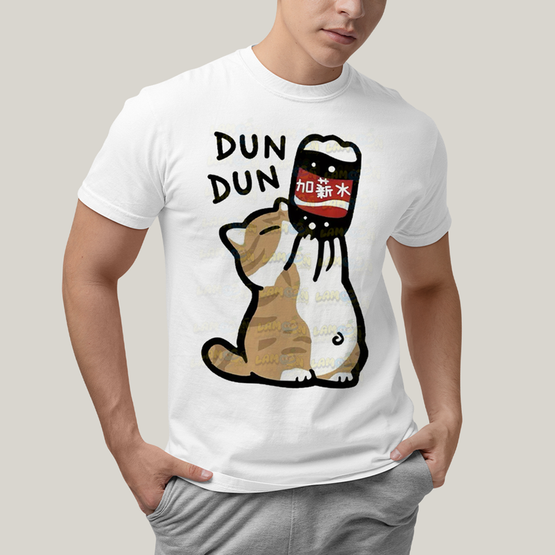 Camiseta Algodão Unissex T shirt Gatinho Refrigerante