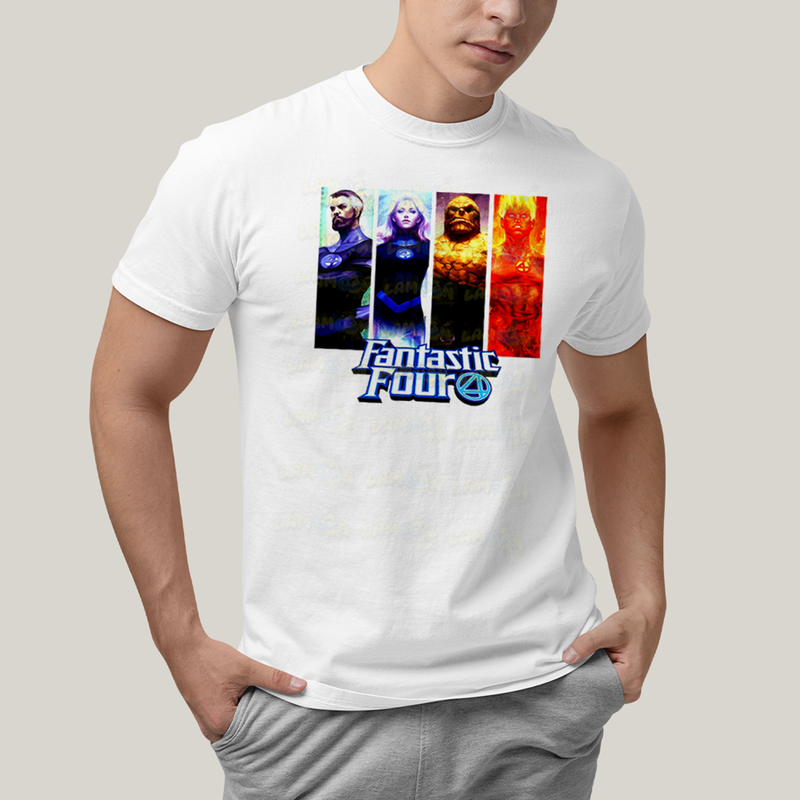 Camiseta Algodão Unissex T shirt Quarteto Fantástico Fantastic Four 4