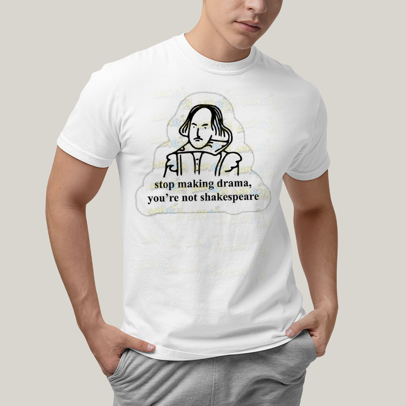 Camiseta Algodão Unissex T shirt Shakespeare Making Drama