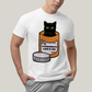Camiseta Algodão Unissex T shirt Gato Antidepressants
