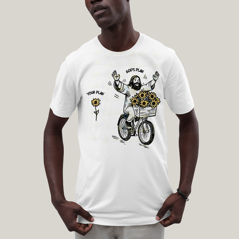 Camiseta Algodão Unissex T shirt Jesus Plano de Deus