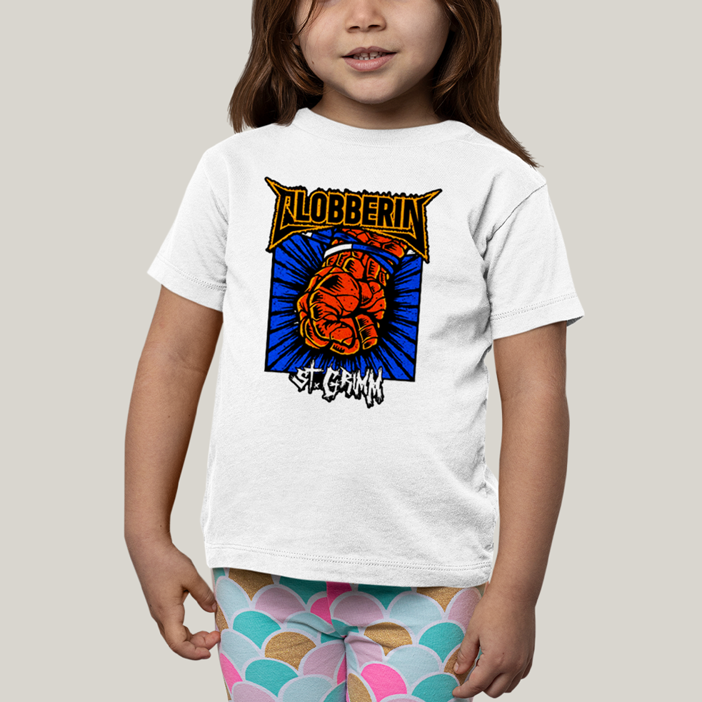 Camiseta Infantil Algodão Unissex T shirt Quarteto Fantástico Punho de Coisa
