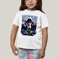 Camiseta Infantil Algodão Unissex T shirt Wandinha Wednesday Blue