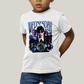 Camiseta Infantil Algodão Unissex T shirt Wandinha Wednesday Blue